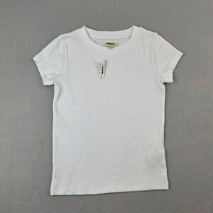 NWT! Madewell Women’s White Ribbed
Supima Cotton Short Sleeve Tee ND 836 XS